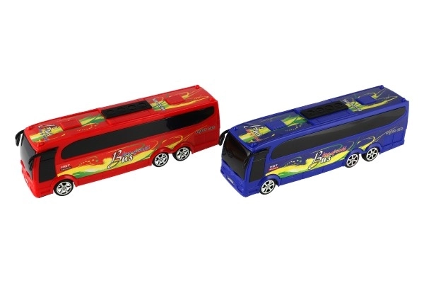 Plastikowy autobus 25cm na napęd wsteczny w pudełku