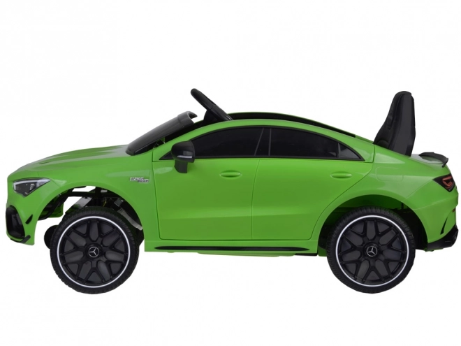 Dziecięcy samochód elektryczny Mercedes AMG CLA 45s z efektem bujania – Zielona