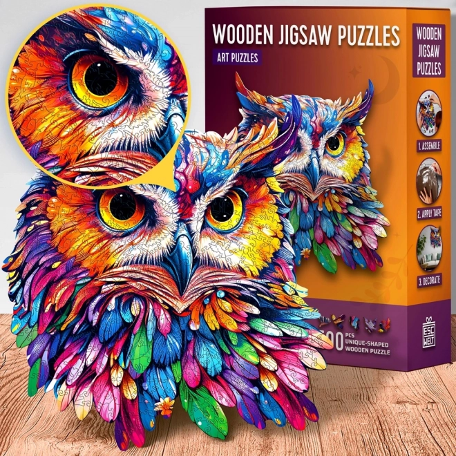 Drewniane puzzle Sowa 500 elementów