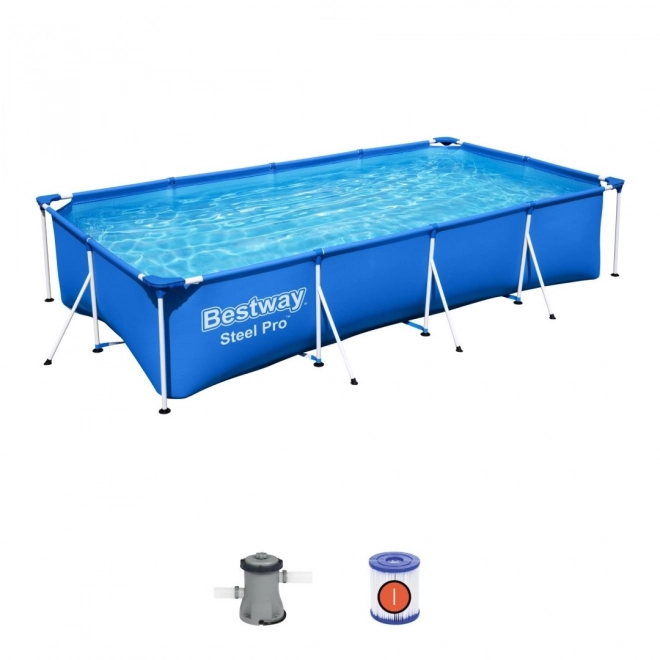 Basen stalowy Bestway Steel Pro 400 x 211 x 81 cm