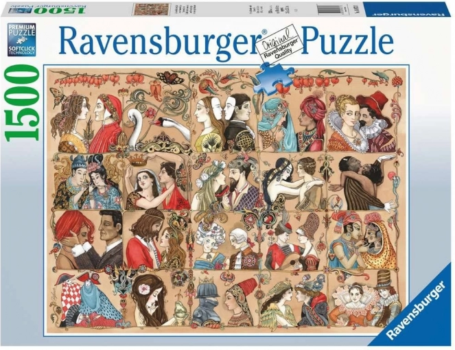 Ravensburger puzzle Love Through the Ages 1500 elementów