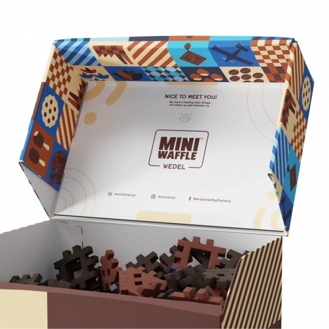 Zestaw budowlany Mini Waffle - Fabryka czekolady Wedel, 230 elementów
