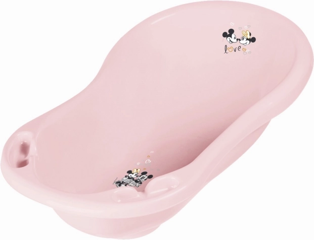 Dziecięca wanienka Minnie z korkiem Różowa