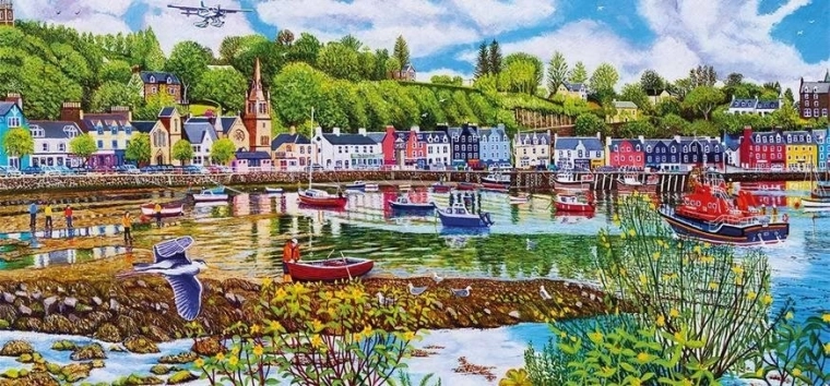 Panoramiczne puzzle Odpływ i przypływ w TOBERMORY 636 elementów GIBSONS