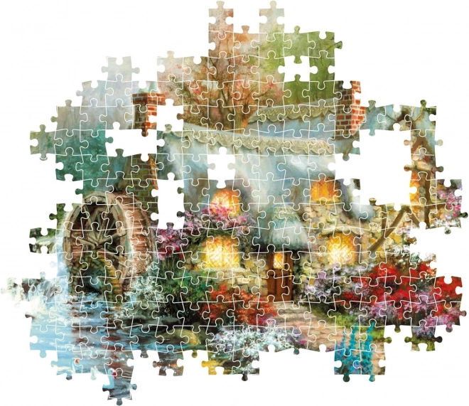 Puzzle 1500 elementów Kompaktowa przystań na wsi