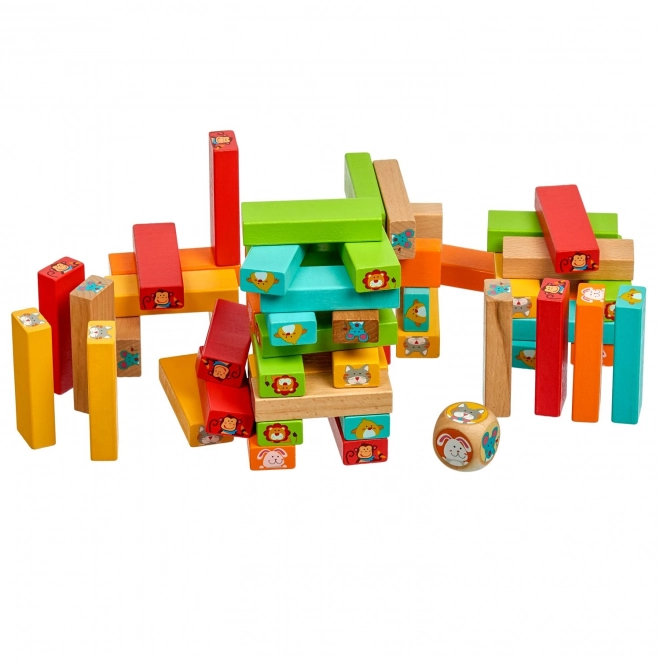Lucy & Leo „Zgadnij, kto“ - dziecięca drewniana gra Jenga