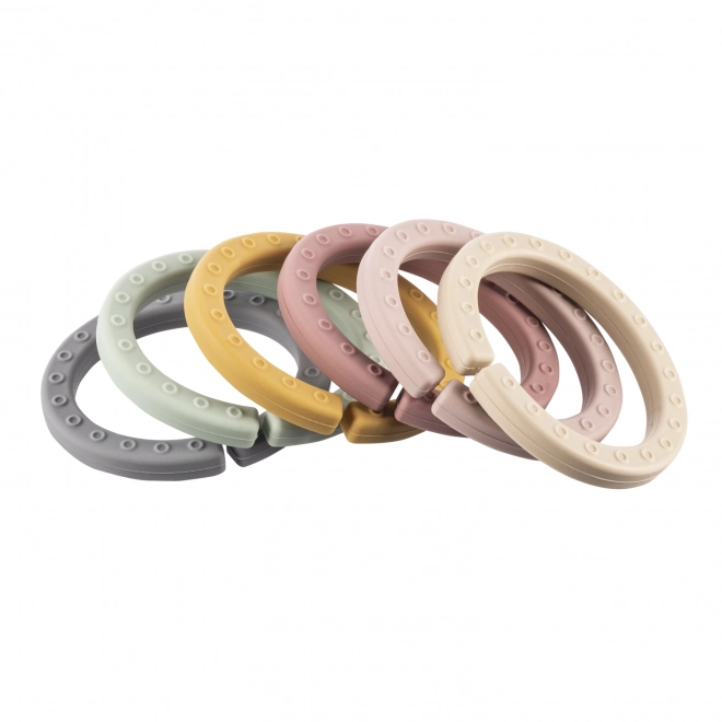Silikonowe wielofunkcyjne pierścienie łańcuchowe, Multicolor