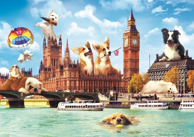 Puzzle 1000 elementów Psy w Londynie