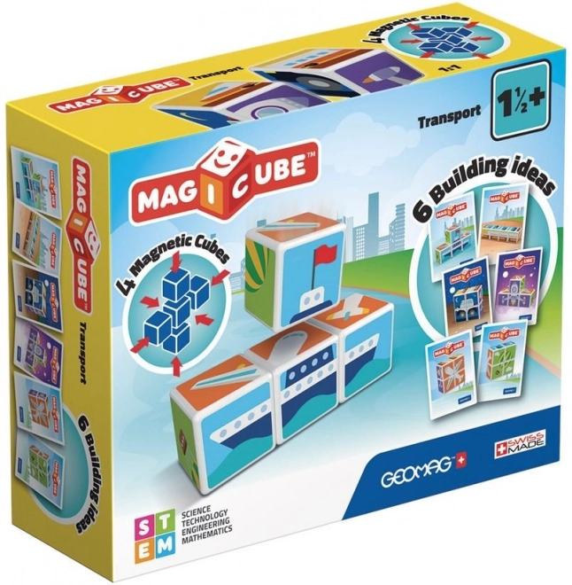 GEOMAG Magnetyczne klocki Magicube Środki transportu