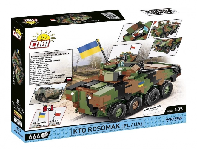 Konstrukcyjna zabawka budowlana KTO Rosomak