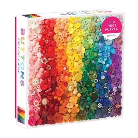 Puzzle tęczowe guziki 500 elementów