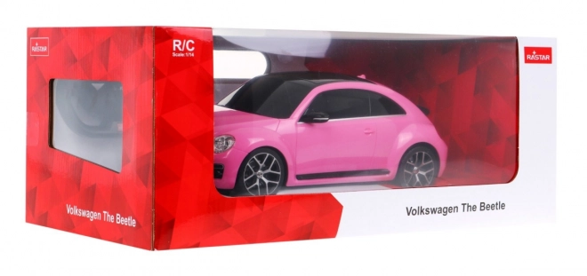 Samochód zdalnie sterowany R/C Volkswagen Beetle Rastar 1:14 różowy