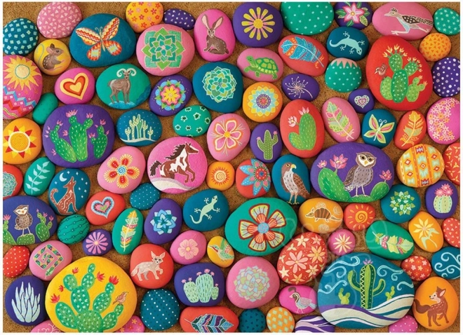 Puzzle Malowane kamienie Południowego Zachodu COBBLE HILL 1000 elementów