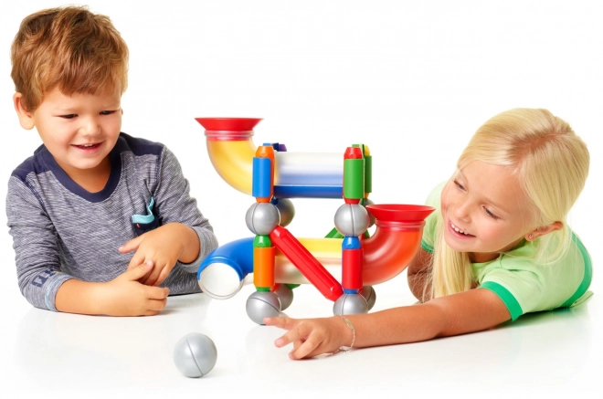 Magnetyczna budowla SmartMax Tor dla kuleczki - 30 elementów
