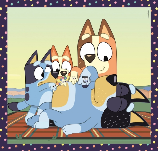 CLEMENTONI Puzzle Bluey 3x48 kawałków