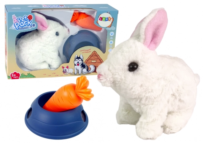 Interaktywny króliczek Bunny Rabbit White Carrot Bowl Mascot