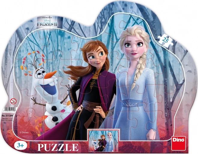 Puzzle Kraina Lodu II z Olafem 25 elementów