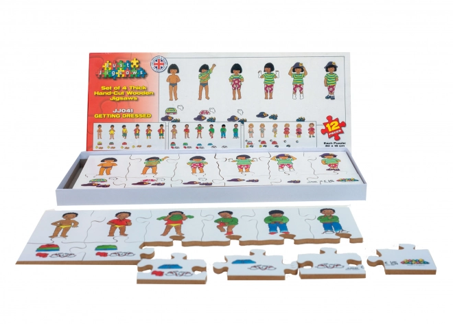 Just Jigsaws Ubieranie - drewniane puzzle dla dzieci