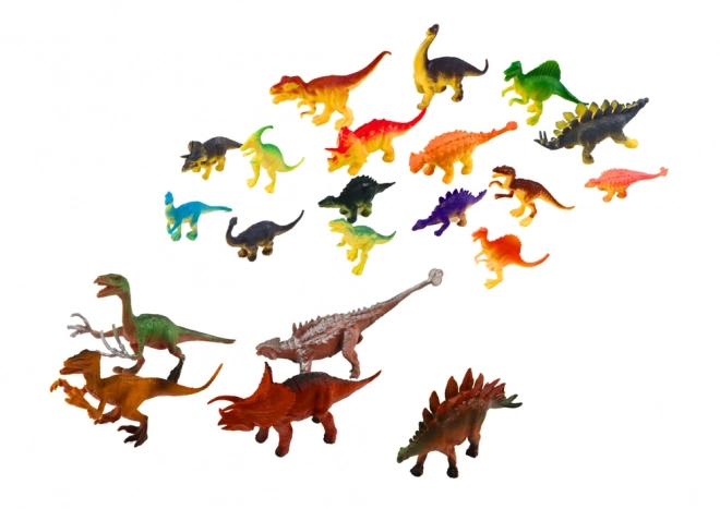 Zestaw figurek dinozaurów Duży dinozaur Zielony 45 Elementów