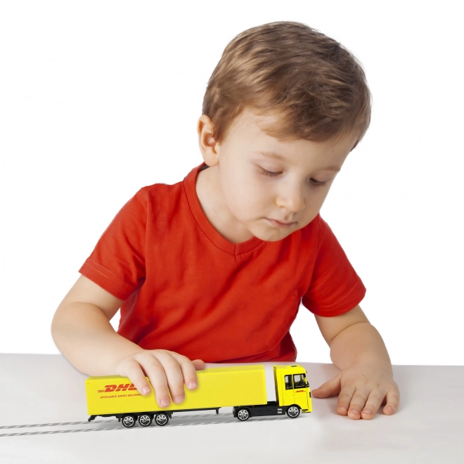 Ciężarówka z naczepą DHL 19 cm