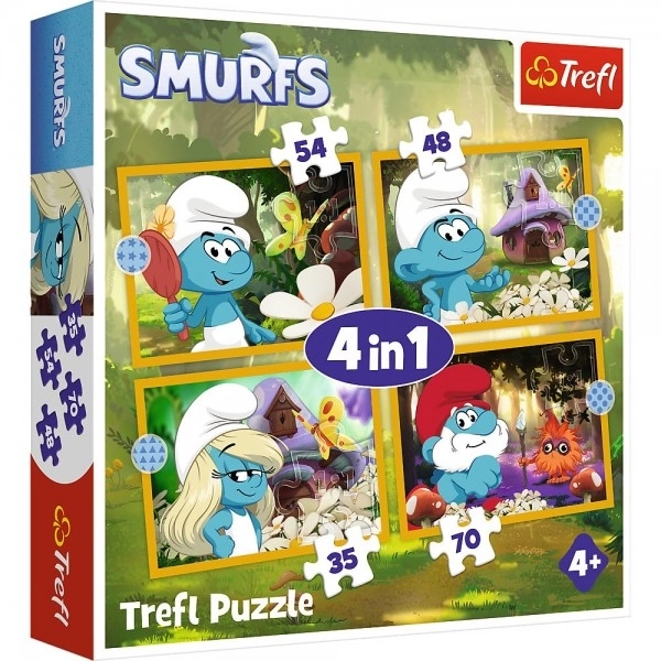 Puzzle Życie w Wiosce Smerfów