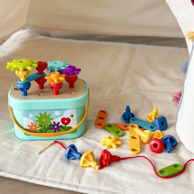 Woopie Green Konstrukcyjny Box Motoryczny Montessori 12w1