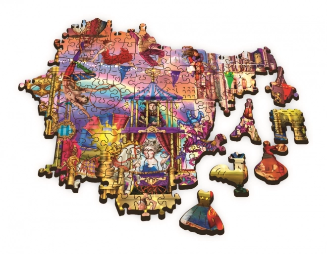 Drewniane puzzle Magiczny świat 501 elementów