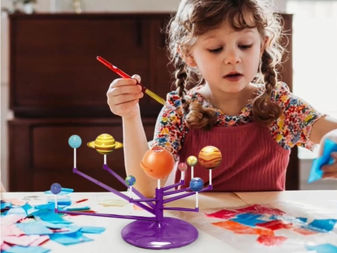 Zestaw edukacyjny 2 w 1 Układ Słoneczny z projektorem