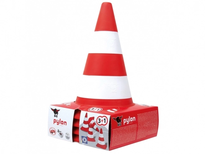 WIELKIE Stożki drogowe 4 szt.
