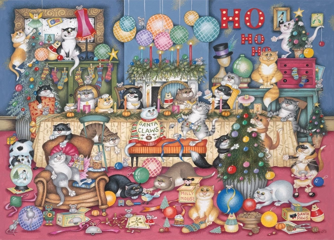 Puzzle Kocie święta 1000 elementów