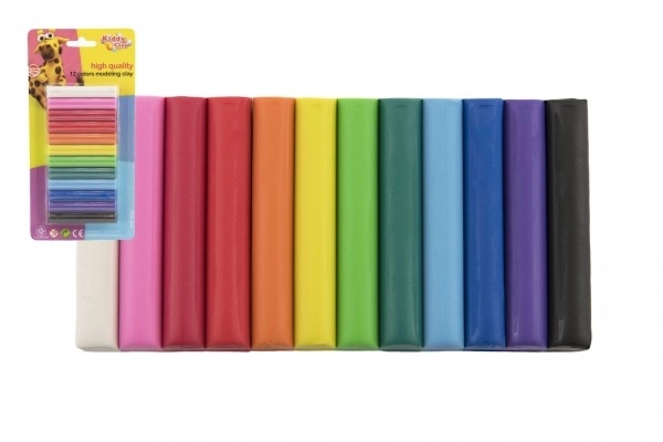 Plastelina Nara 165g, 12 kolorów