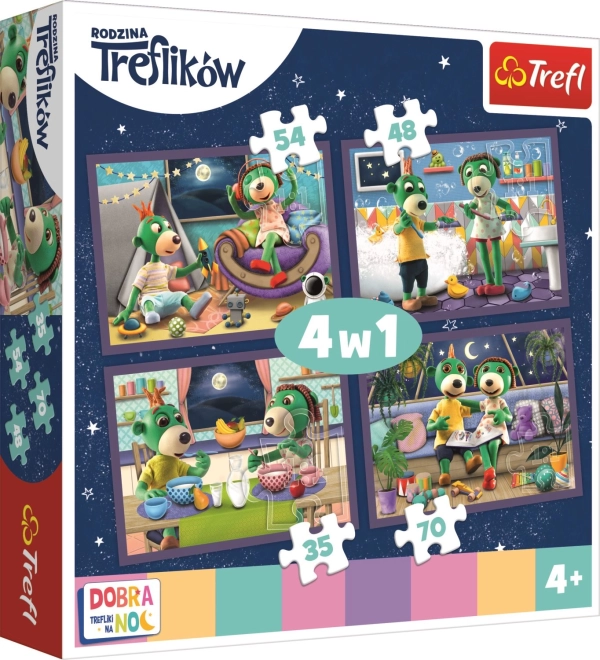 Puzzle Dobranoc Trefliki - Wieczorne rytuały 4w1