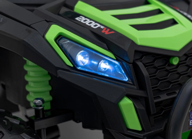 Dziecięce elektryczne auto Buggy UTV 2000M Racing Zielone