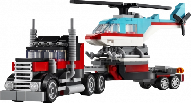 Lego Creator Ciężarówka z Platformą i Helikopterem
