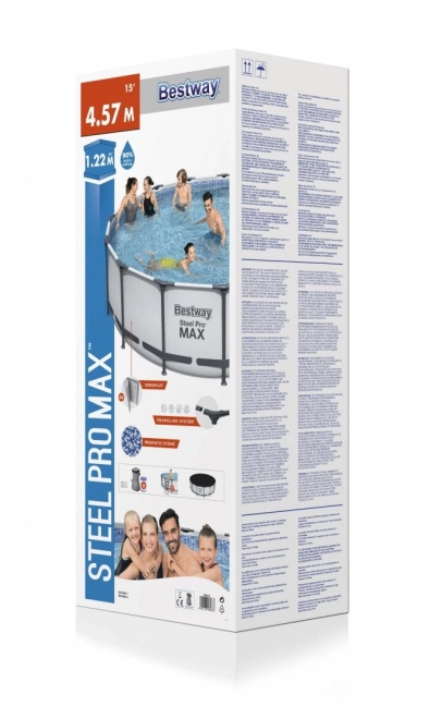 Naziemny basen Bestway Steel Pro Max 457x122cm