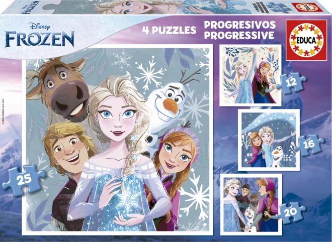 Educa Puzzle Kraina Lodu 4w1