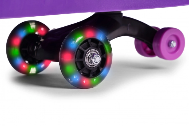 Jeżdżący samochodzik z kołami LED fioletowy ECOTOYS