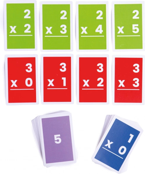 Bigjigs Toys karty do mnożenia 1–6