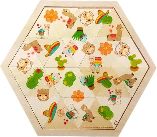 Hess puzzle mozaika lama 24 elementy