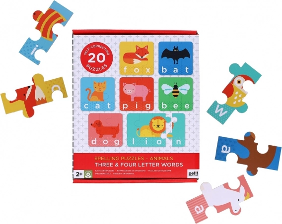PETIT COLLAGE moje pierwsze literowanie – puzzle ze zwierzątkami