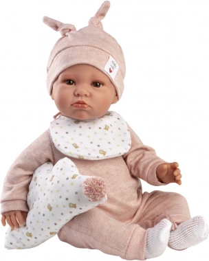 Realistyczna lalka bobas ze ścieżkami dźwiękowymi i miękkim ciałem 45 cm