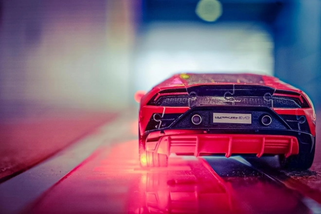 Puzzle 108 elementów 3D Pojazdy Lamborghini Huracan Evo Arancio
