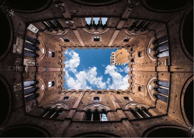 Puzzle Ravensburger 1000 elementów Palazzo Pubblico, Włochy