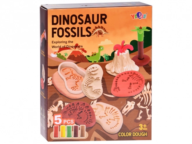Zestaw z plasteliny: dinozaury