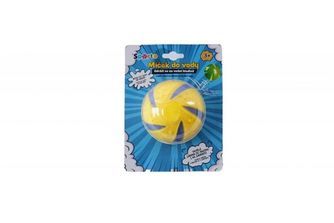 Piłka SPORTO do wody 8cm - żółta