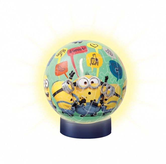 świecąca piłka Minionki 3D puzzle
