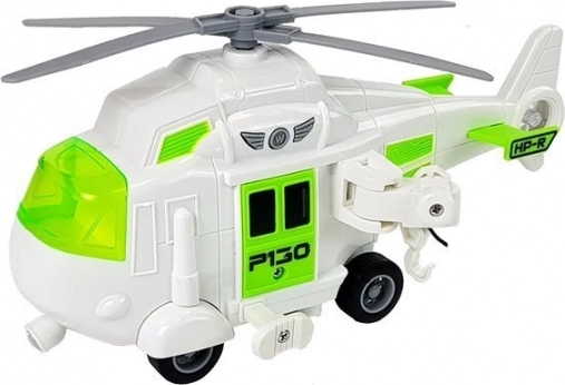 Działająca wyciągarka z hakiem w helikopterze
