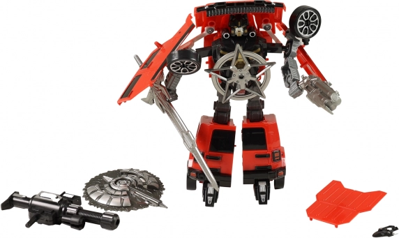 Robot transformujący - czerwony i czarny