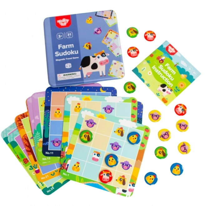 Dziecięce sudoku farma od Tooky Toy