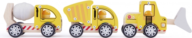 Zestaw pojazdów budowlanych dla dzieci – 3 sztuki